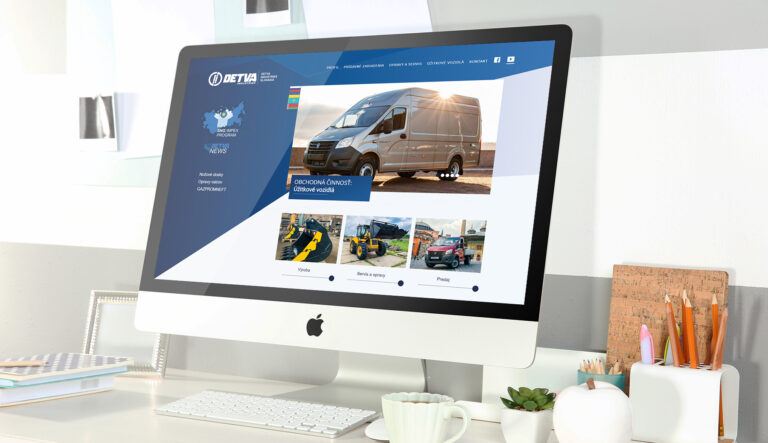 Prezentačná stránka pre priemyselnú firmu.